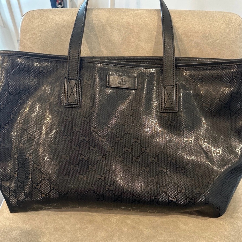 Vintage Gucci GG Imprime Tote in PVC leather